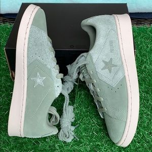 CONVERSE PRO LEATHER OX LILY PAD/PALE PUTTY/BLK WM